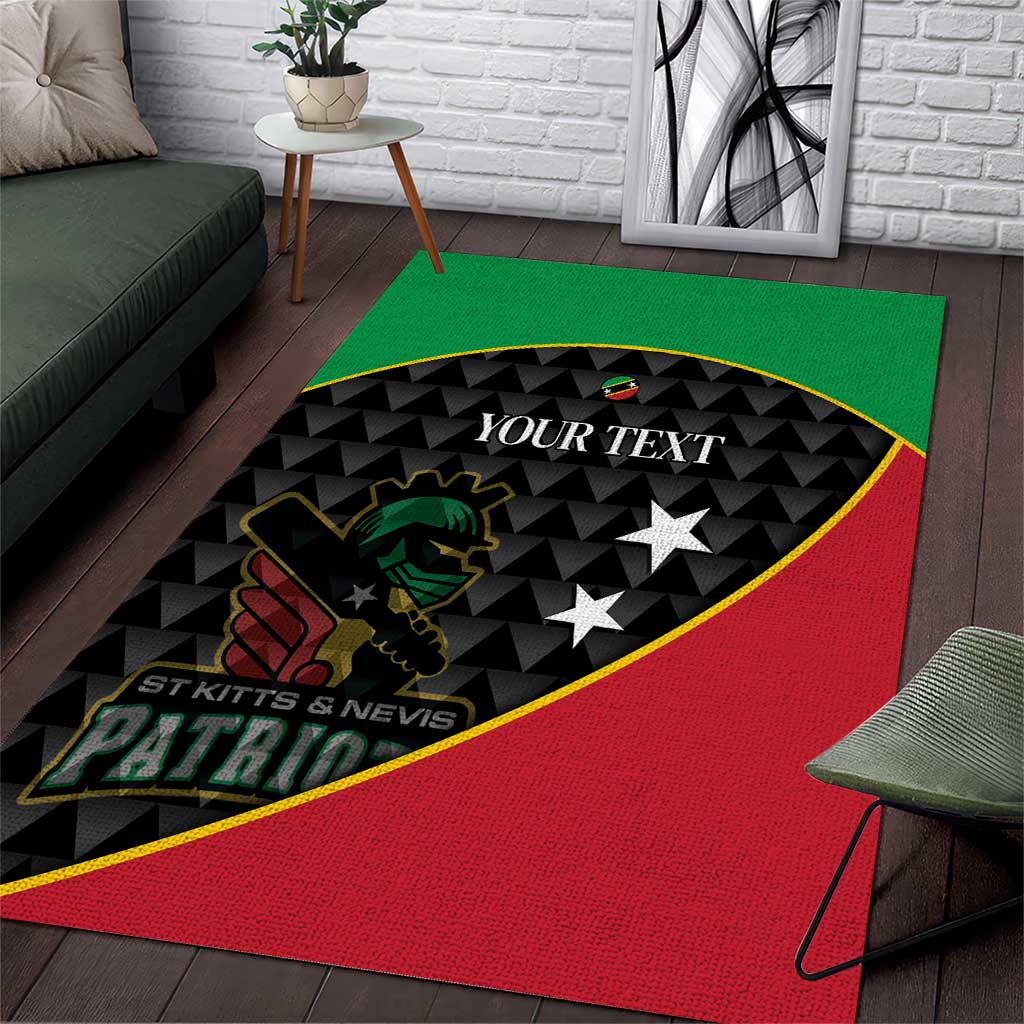 St Kitts and Nevis Cricket Custom Area Rug 10th Anniversary Go Champions Patriots - Wonder Print Shop