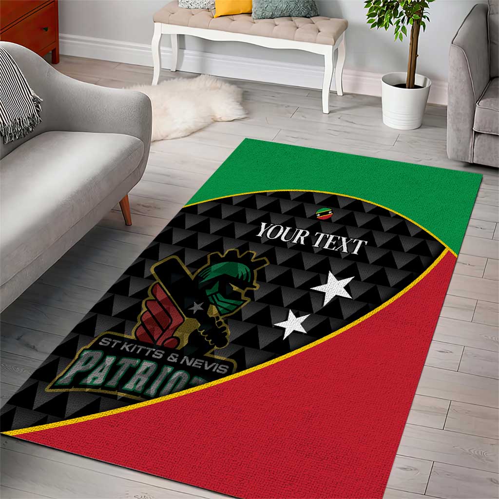 St Kitts and Nevis Cricket Custom Area Rug 10th Anniversary Go Champions Patriots - Wonder Print Shop