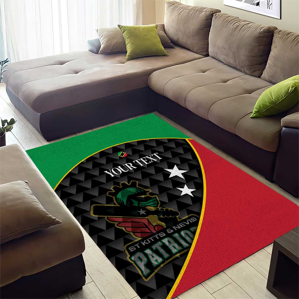 St Kitts and Nevis Cricket Custom Area Rug 10th Anniversary Go Champions Patriots - Wonder Print Shop