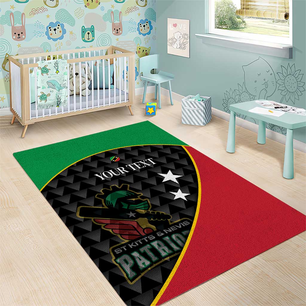 St Kitts and Nevis Cricket Custom Area Rug 10th Anniversary Go Champions Patriots - Wonder Print Shop