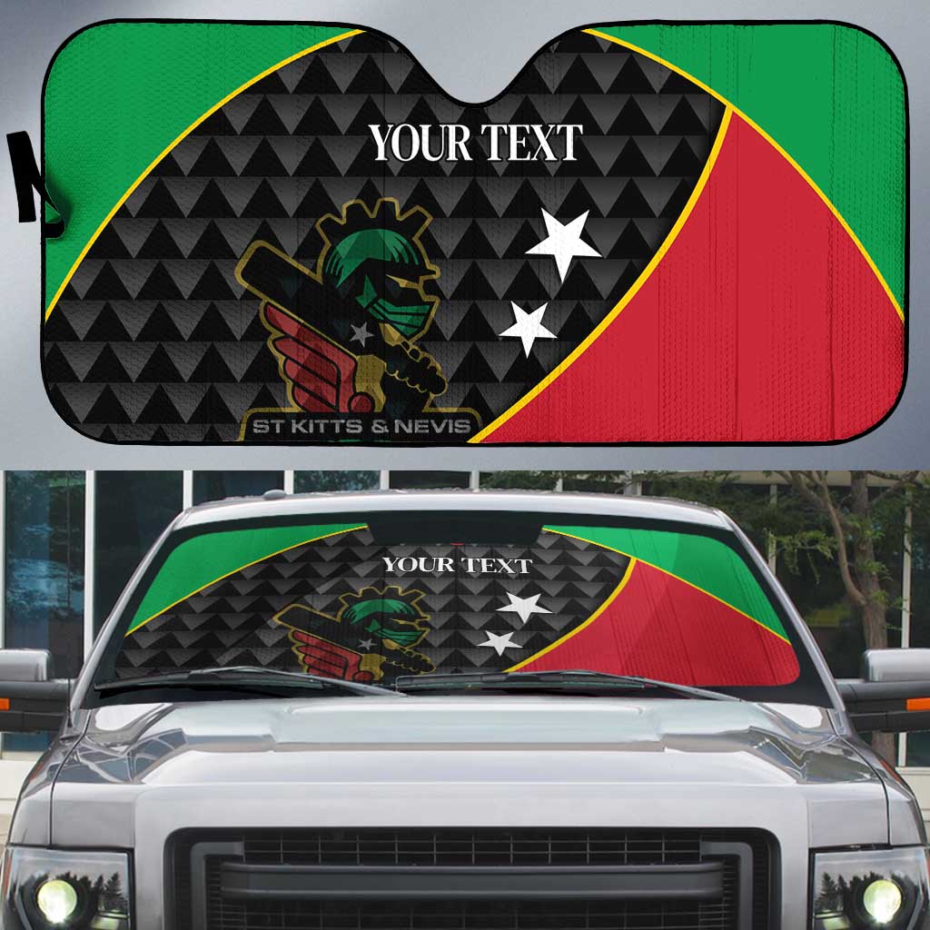 St Kitts and Nevis Cricket Custom Auto Sun Shade 10th Anniversary Go Champions Patriots - Wonder Print Shop