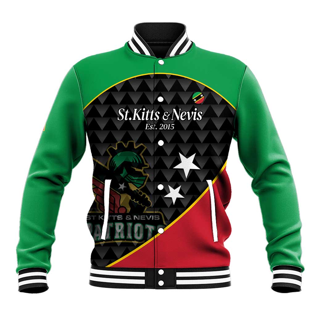 St Kitts and Nevis Cricket Custom Baseball Jacket 10th Anniversary Go Champions Patriots - Wonder Print Shop