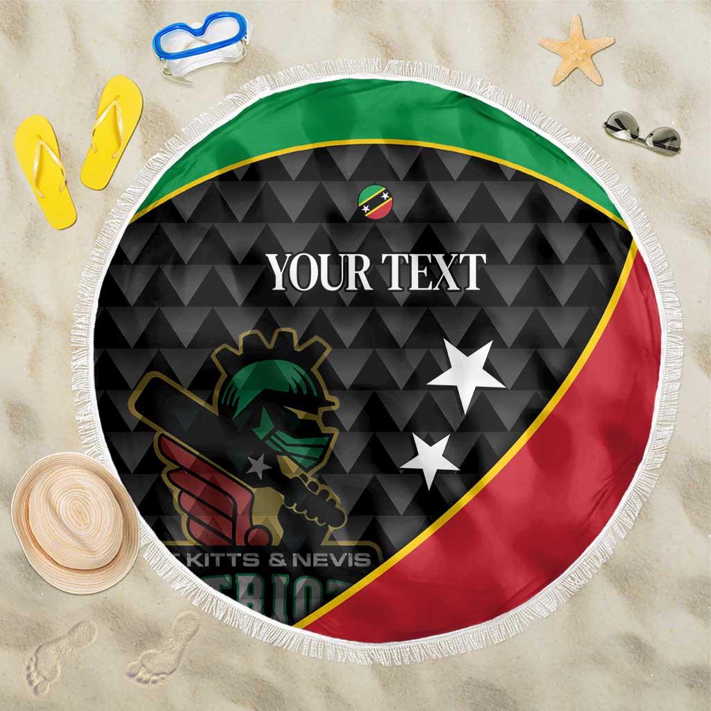 St Kitts and Nevis Cricket Custom Beach Blanket 10th Anniversary Go Champions Patriots - Wonder Print Shop