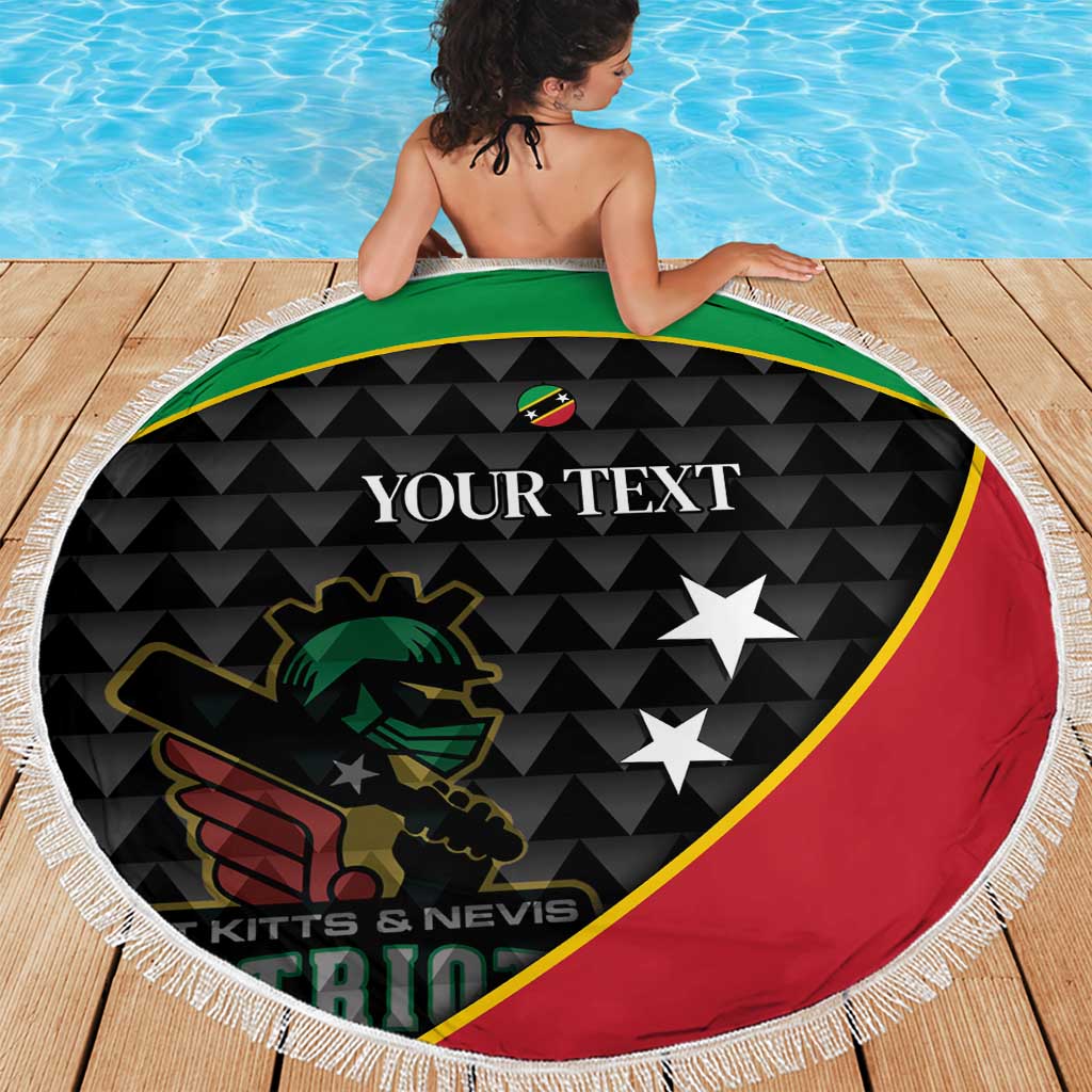 St Kitts and Nevis Cricket Custom Beach Blanket 10th Anniversary Go Champions Patriots - Wonder Print Shop