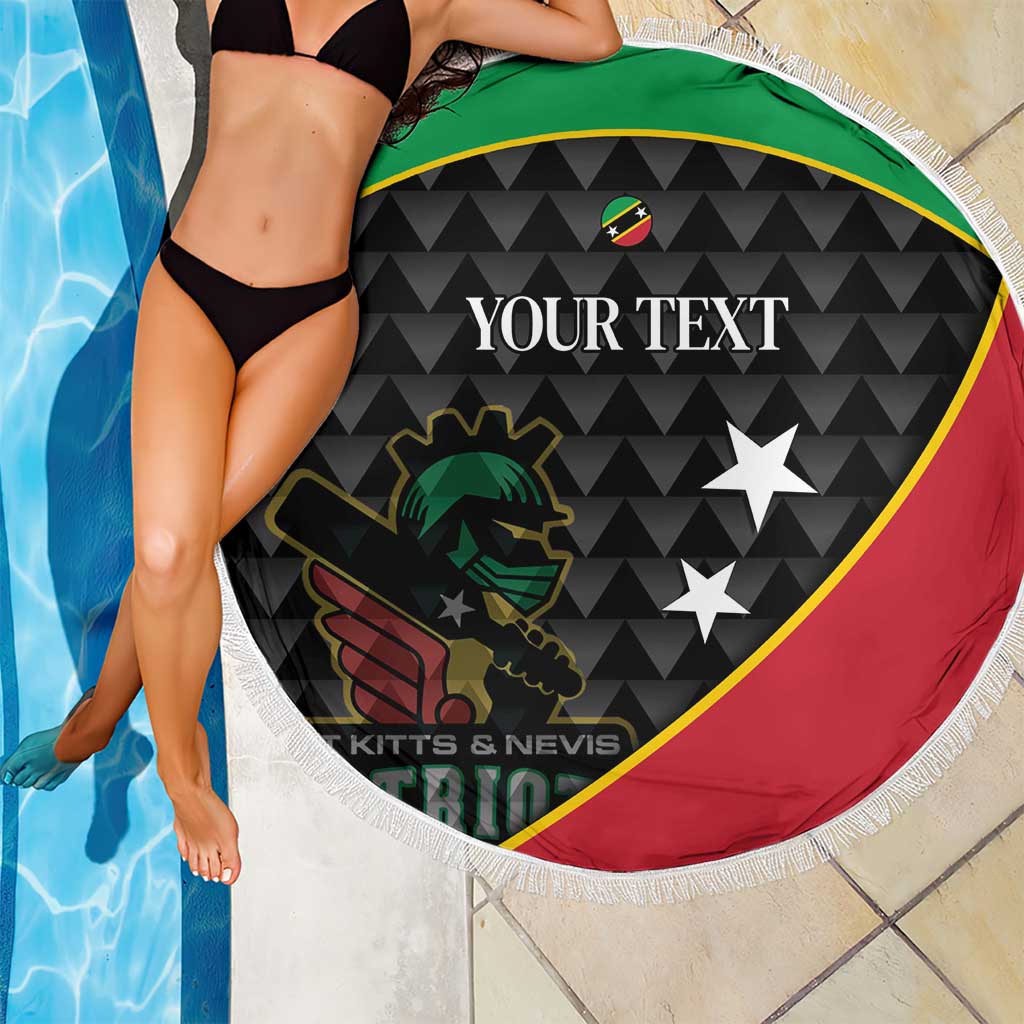 St Kitts and Nevis Cricket Custom Beach Blanket 10th Anniversary Go Champions Patriots - Wonder Print Shop