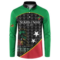St Kitts and Nevis Cricket Custom Button Sweatshirt 10th Anniversary Go Champions Patriots - Wonder Print Shop