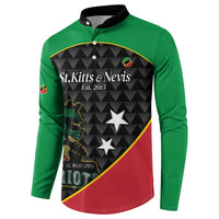 St Kitts and Nevis Cricket Custom Button Sweatshirt 10th Anniversary Go Champions Patriots - Wonder Print Shop