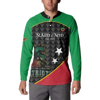 St Kitts and Nevis Cricket Custom Button Sweatshirt 10th Anniversary Go Champions Patriots - Wonder Print Shop