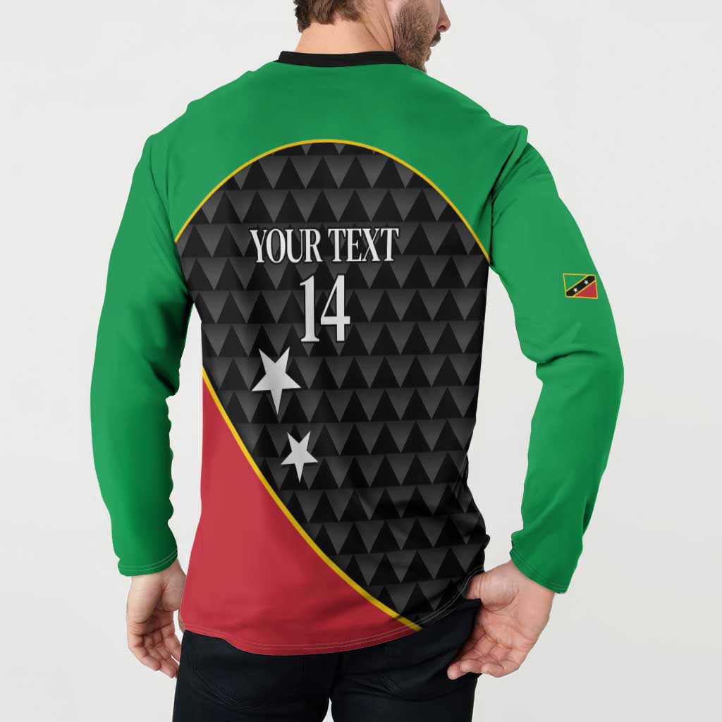 St Kitts and Nevis Cricket Custom Button Sweatshirt 10th Anniversary Go Champions Patriots - Wonder Print Shop