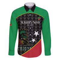 St Kitts and Nevis Cricket Custom Family Matching Off The Shoulder Long Sleeve Dress and Hawaiian Shirt 10th Anniversary Go Champions Patriots - Wonder Print Shop