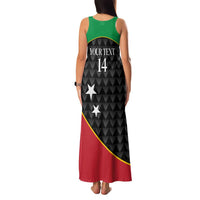 St Kitts and Nevis Cricket Custom Family Matching Tank Maxi Dress and Hawaiian Shirt 10th Anniversary Go Champions Patriots - Wonder Print Shop