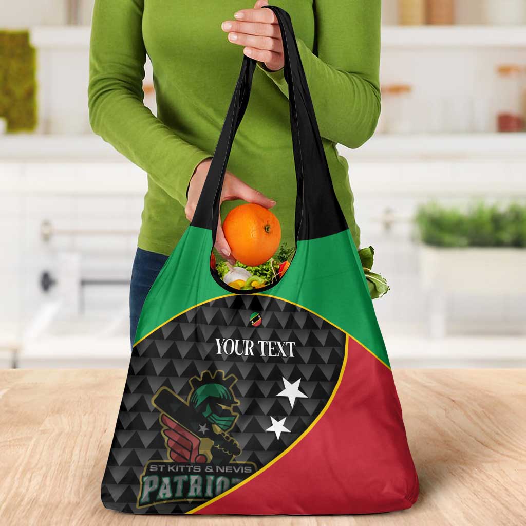 St Kitts and Nevis Cricket Custom Grocery Bag 10th Anniversary Go Champions Patriots - Wonder Print Shop