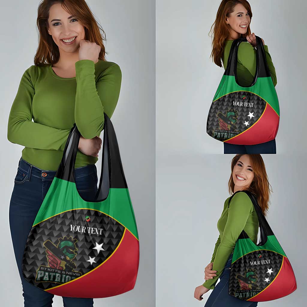 St Kitts and Nevis Cricket Custom Grocery Bag 10th Anniversary Go Champions Patriots - Wonder Print Shop