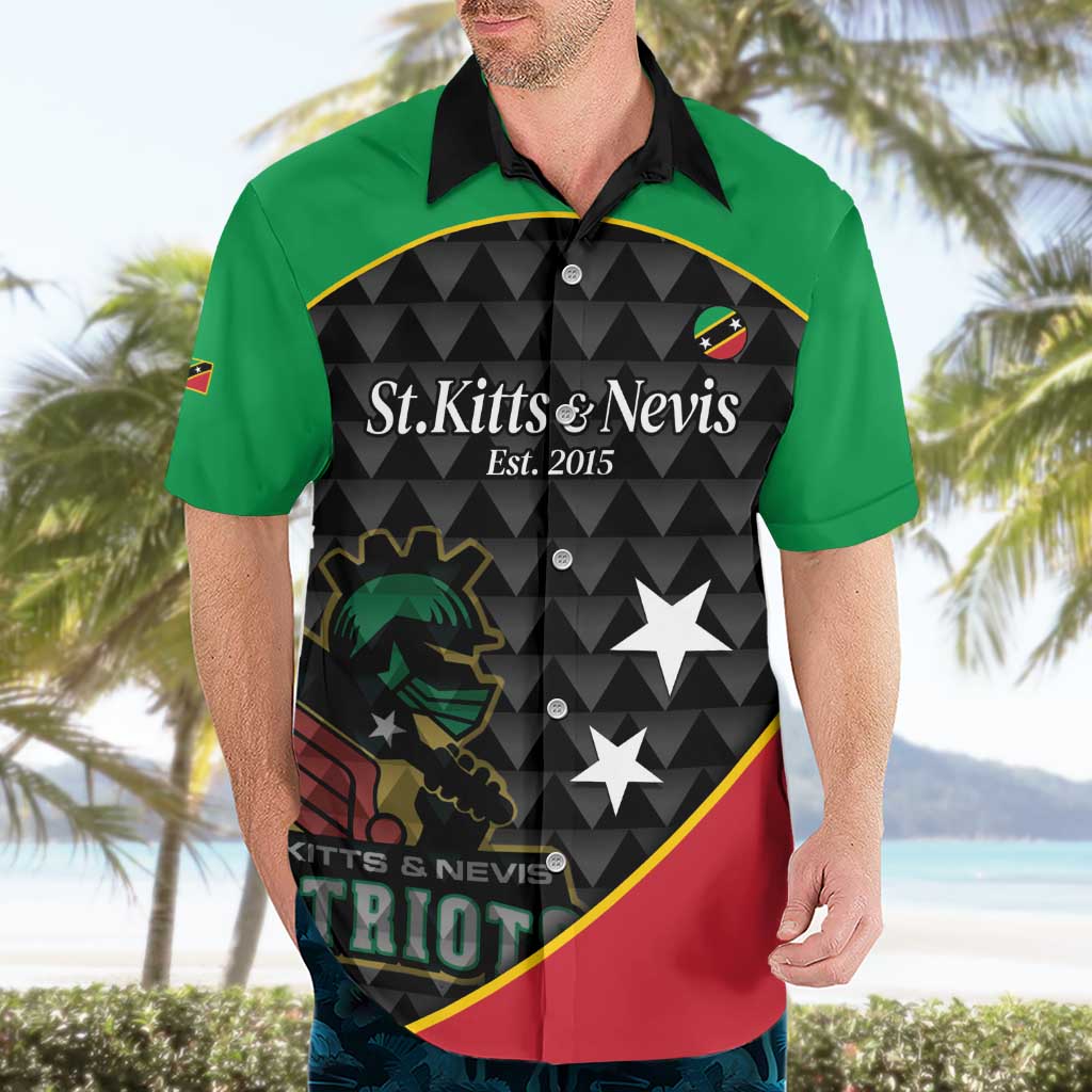 St Kitts and Nevis Cricket Custom Hawaiian Shirt 10th Anniversary Go Champions Patriots - Wonder Print Shop