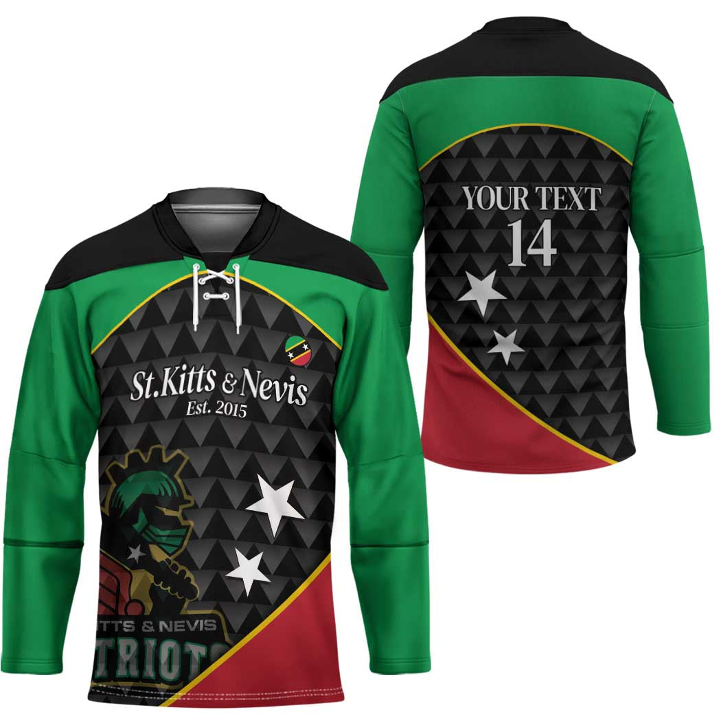 St Kitts and Nevis Cricket Custom Hockey Jersey 10th Anniversary Go Champions Patriots - Wonder Print Shop