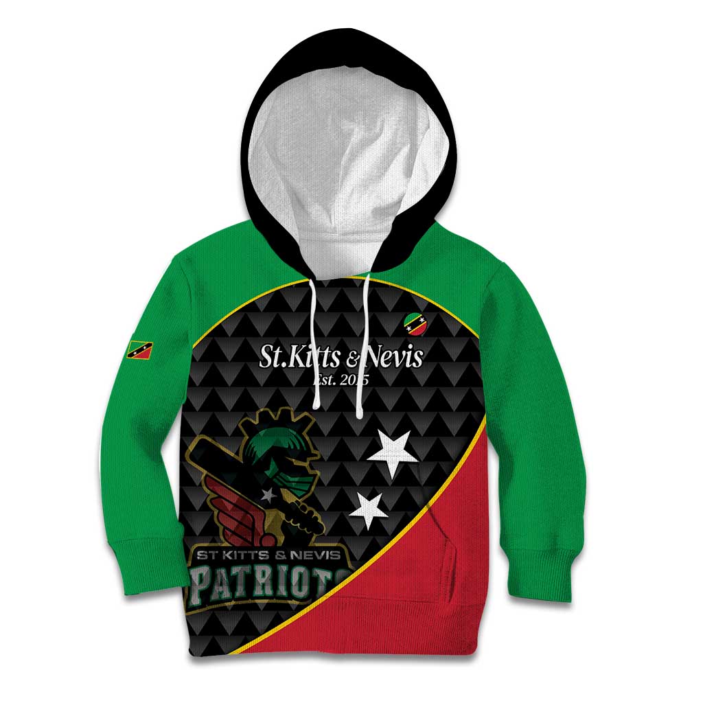 St Kitts and Nevis Cricket Custom Kid Hoodie 10th Anniversary Go Champions Patriots - Wonder Print Shop