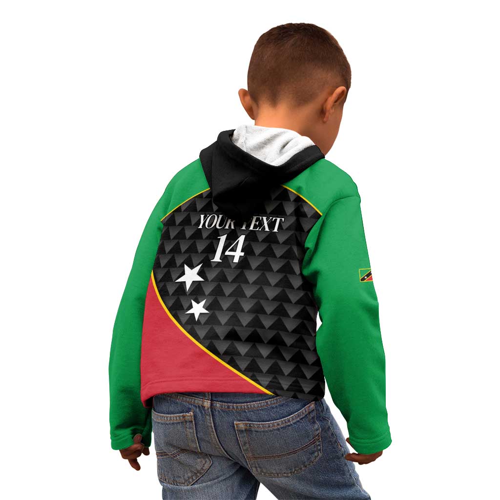 St Kitts and Nevis Cricket Custom Kid Hoodie 10th Anniversary Go Champions Patriots - Wonder Print Shop