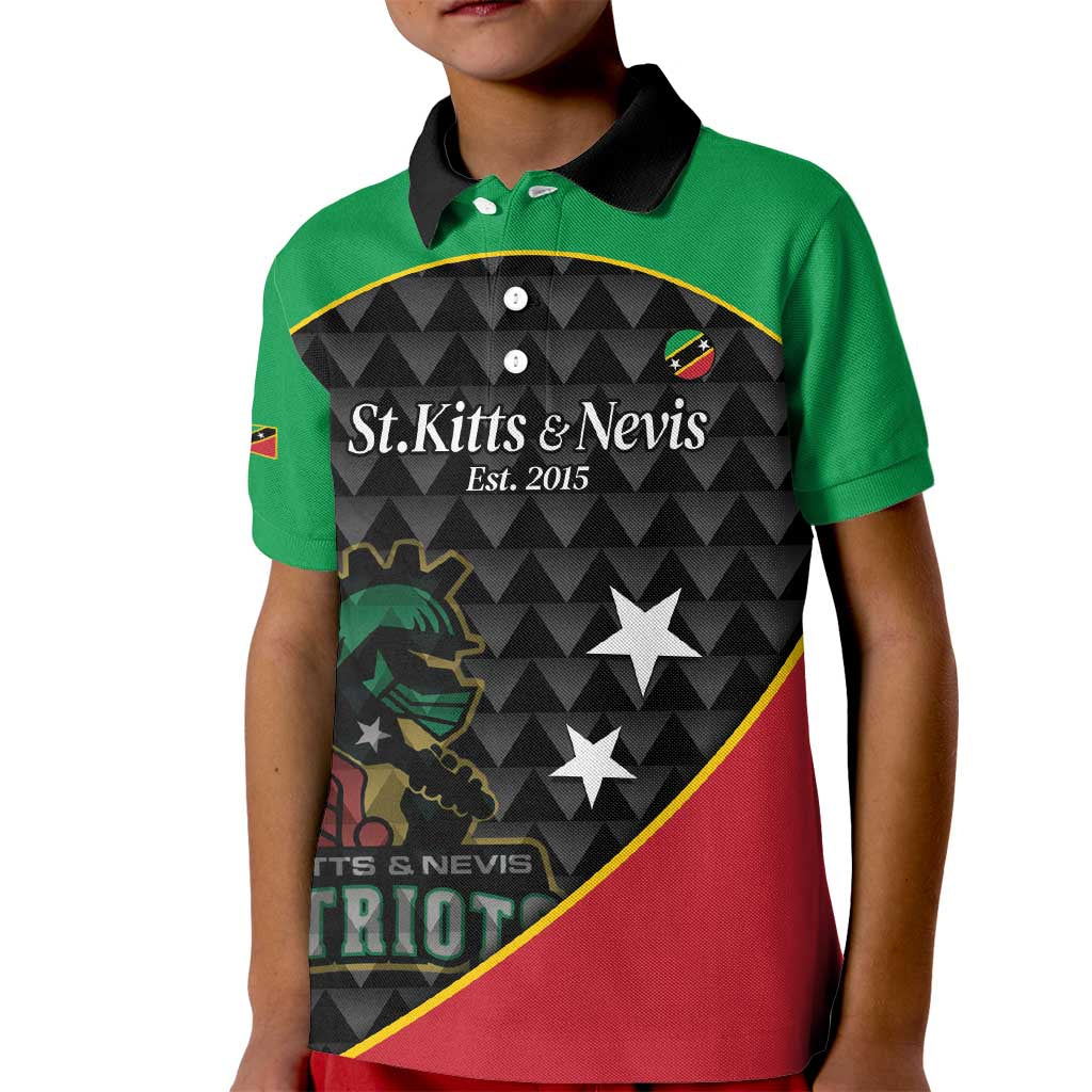 St Kitts and Nevis Cricket Custom Kid Polo Shirt 10th Anniversary Go Champions Patriots - Wonder Print Shop
