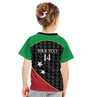 St Kitts and Nevis Cricket Custom Kid T Shirt 10th Anniversary Go Champions Patriots - Wonder Print Shop