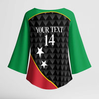 St Kitts and Nevis Cricket Custom Kimono Sleeve Blouse 10th Anniversary Go Champions Patriots - Wonder Print Shop
