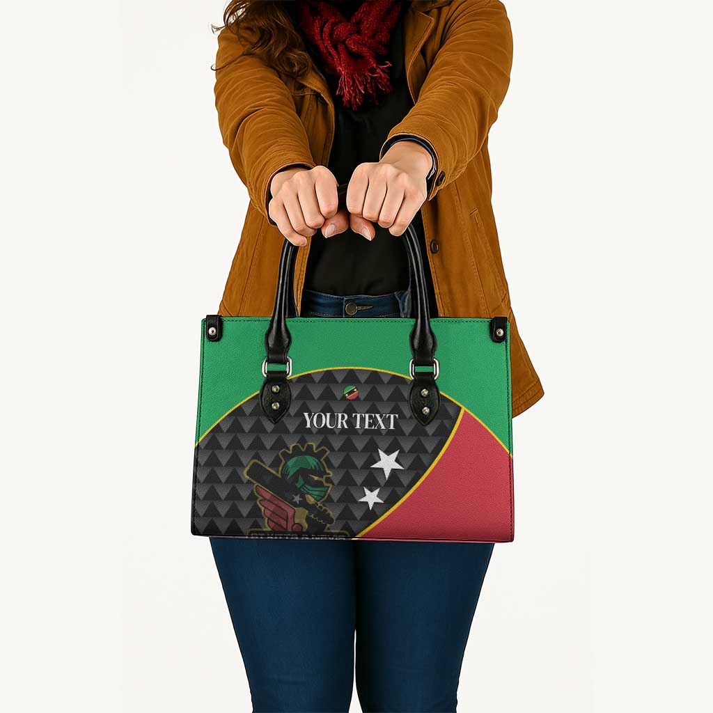 St Kitts and Nevis Cricket Custom Leather Bag 10th Anniversary Go Champions Patriots - Wonder Print Shop