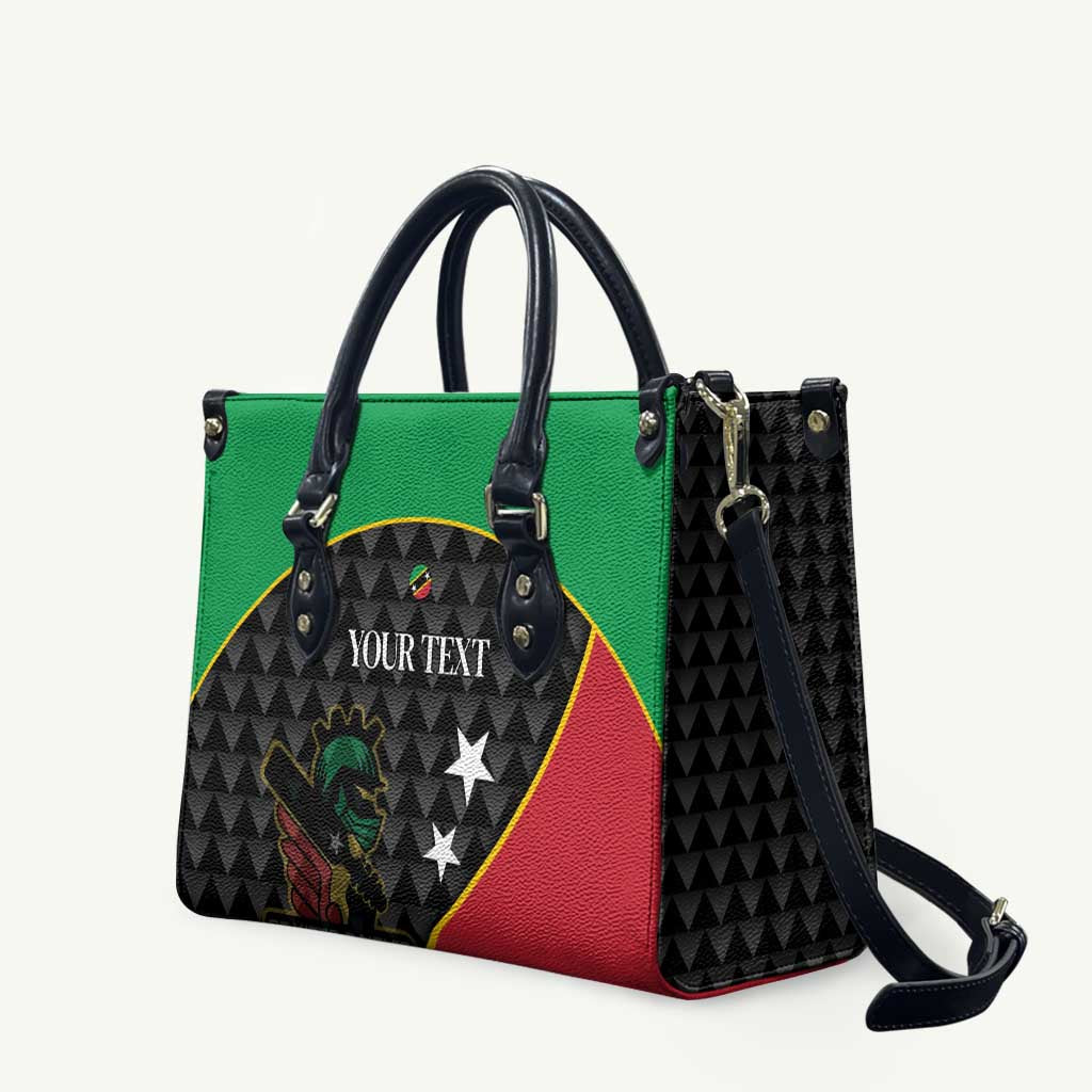 St Kitts and Nevis Cricket Custom Leather Bag 10th Anniversary Go Champions Patriots - Wonder Print Shop