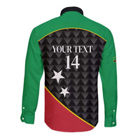 St Kitts and Nevis Cricket Custom Long Sleeve Button Shirt 10th Anniversary Go Champions Patriots - Wonder Print Shop