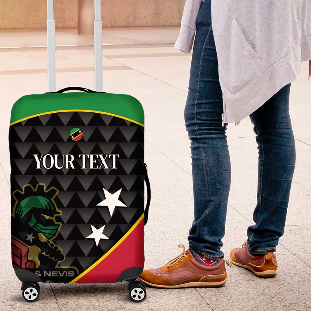 St Kitts and Nevis Cricket Custom Luggage Cover 10th Anniversary Go Champions Patriots - Wonder Print Shop