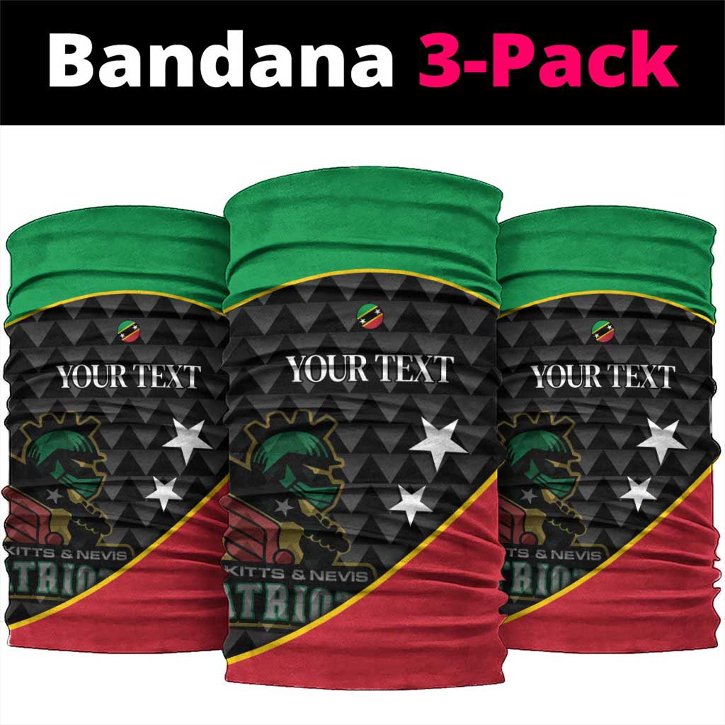 St Kitts and Nevis Cricket Custom Neck Gaiter 10th Anniversary Go Champions Patriots - Wonder Print Shop