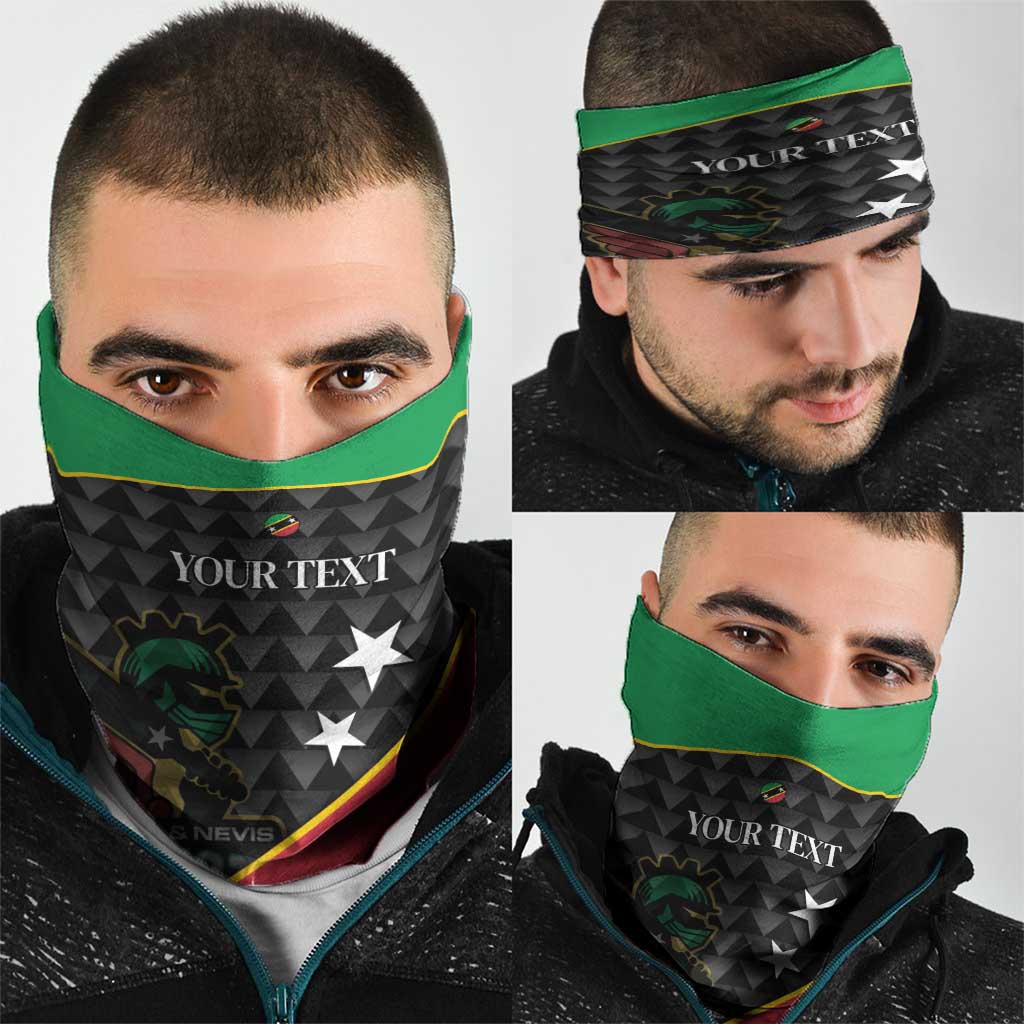 St Kitts and Nevis Cricket Custom Neck Gaiter 10th Anniversary Go Champions Patriots - Wonder Print Shop