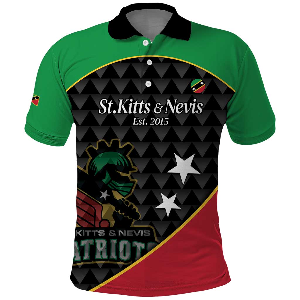 St Kitts and Nevis Cricket Custom Polo Shirt 10th Anniversary Go Champions Patriots - Wonder Print Shop