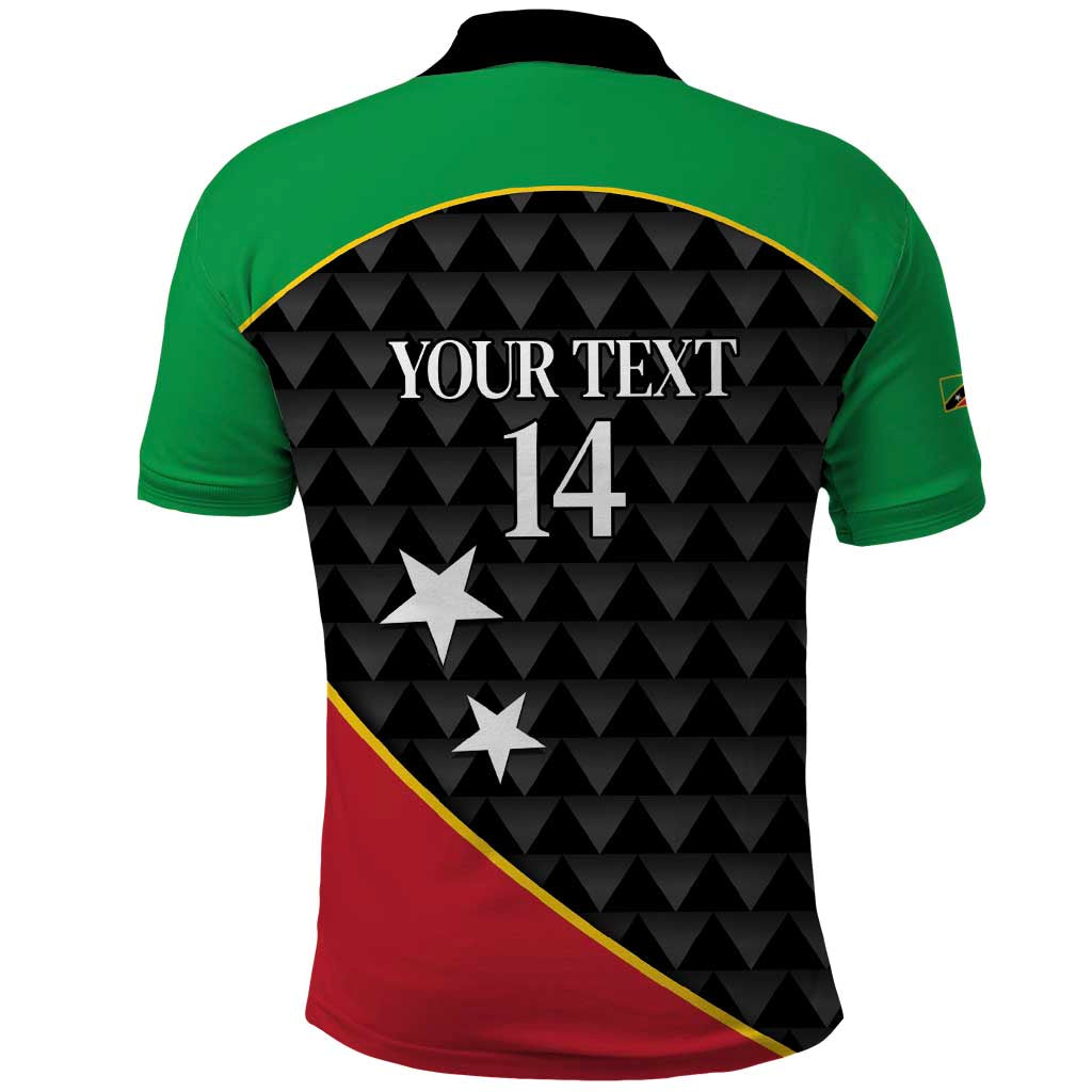 St Kitts and Nevis Cricket Custom Polo Shirt 10th Anniversary Go Champions Patriots - Wonder Print Shop