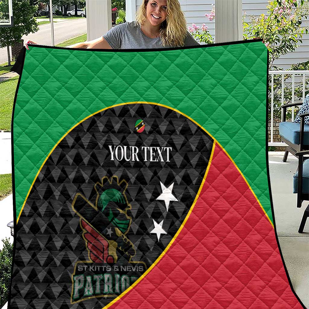 St Kitts and Nevis Cricket Custom Quilt 10th Anniversary Go Champions Patriots - Wonder Print Shop