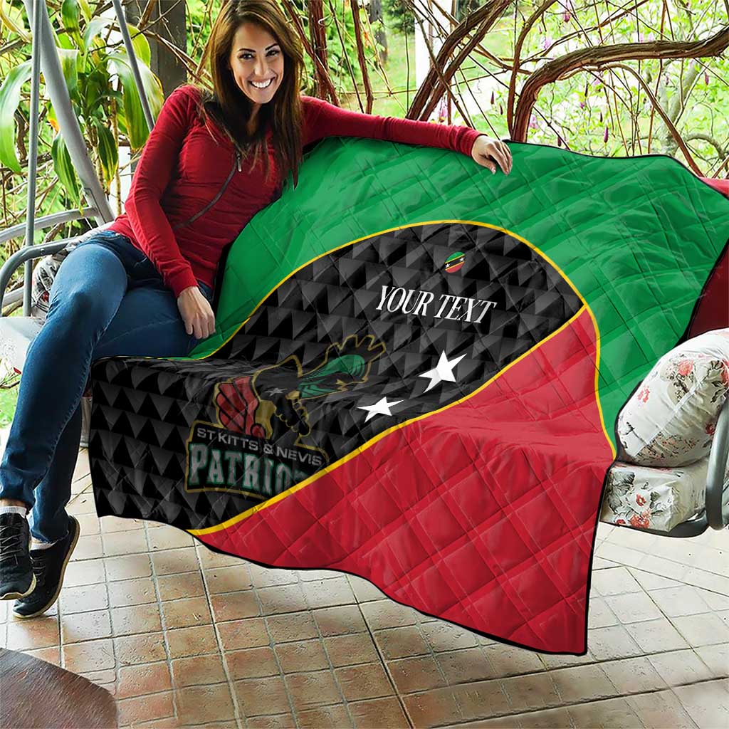 St Kitts and Nevis Cricket Custom Quilt 10th Anniversary Go Champions Patriots - Wonder Print Shop