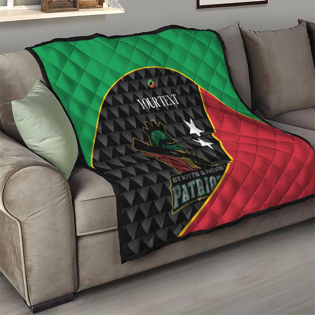 St Kitts and Nevis Cricket Custom Quilt 10th Anniversary Go Champions Patriots - Wonder Print Shop