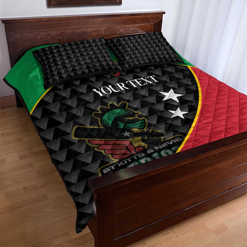 St Kitts and Nevis Cricket Custom Quilt Bed Set 10th Anniversary Go Champions Patriots - Wonder Print Shop