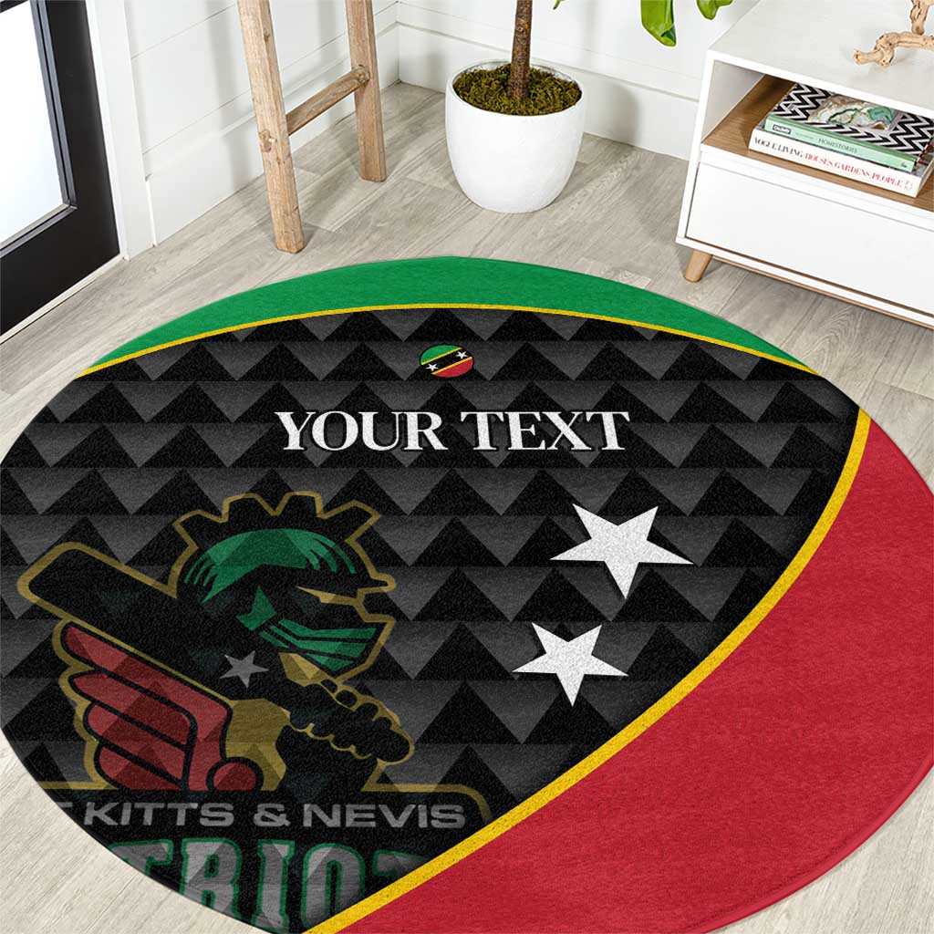 St Kitts and Nevis Cricket Custom Round Carpet 10th Anniversary Go Champions Patriots - Wonder Print Shop