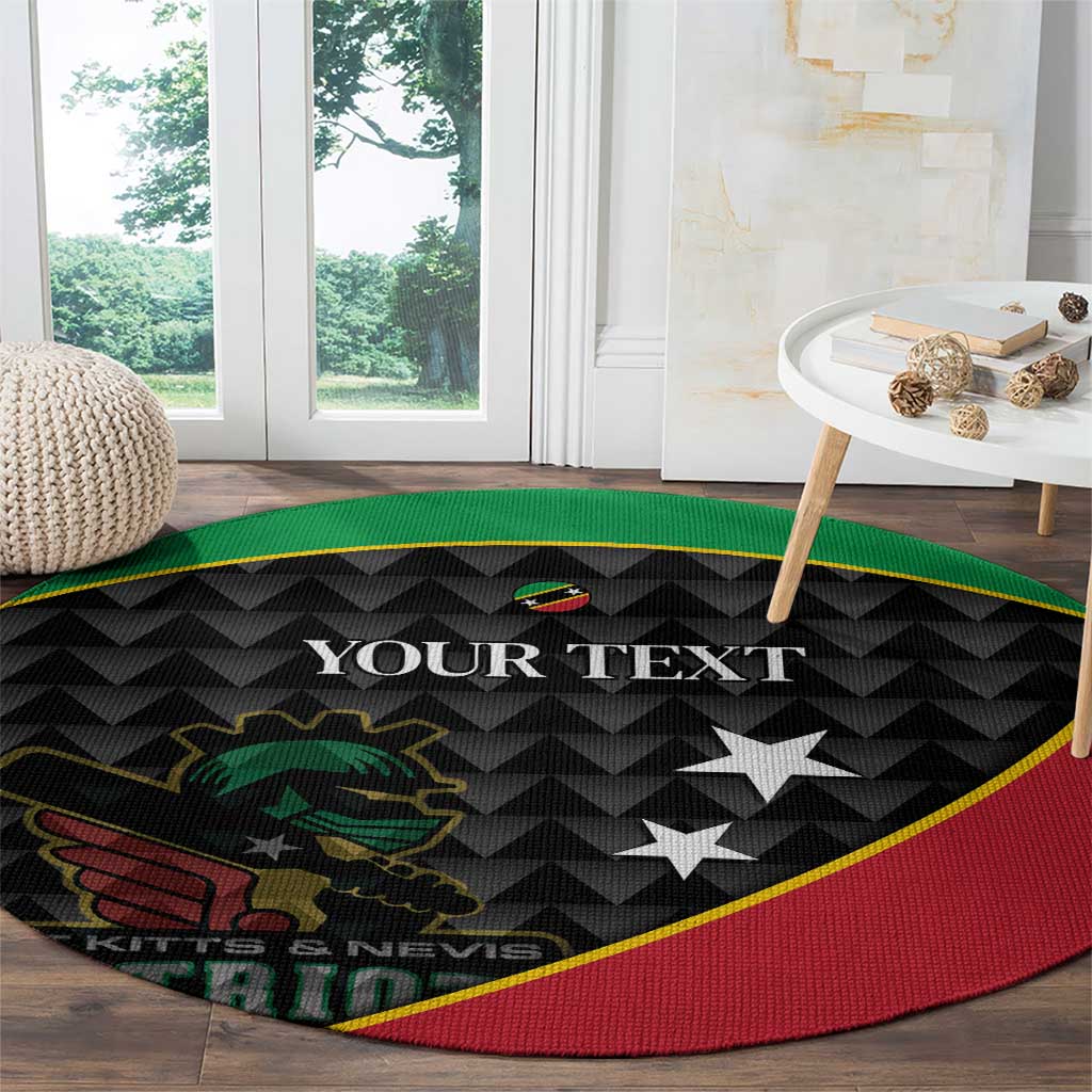St Kitts and Nevis Cricket Custom Round Carpet 10th Anniversary Go Champions Patriots - Wonder Print Shop