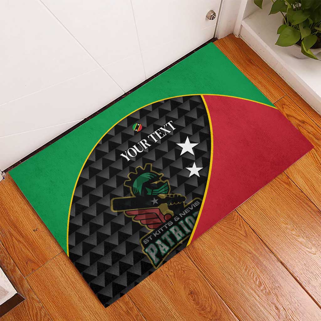 St Kitts and Nevis Cricket Custom Rubber Doormat 10th Anniversary Go Champions Patriots - Wonder Print Shop