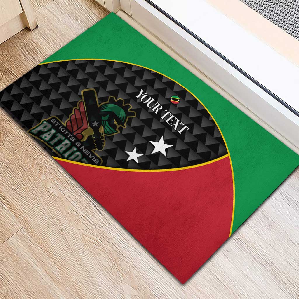 St Kitts and Nevis Cricket Custom Rubber Doormat 10th Anniversary Go Champions Patriots - Wonder Print Shop