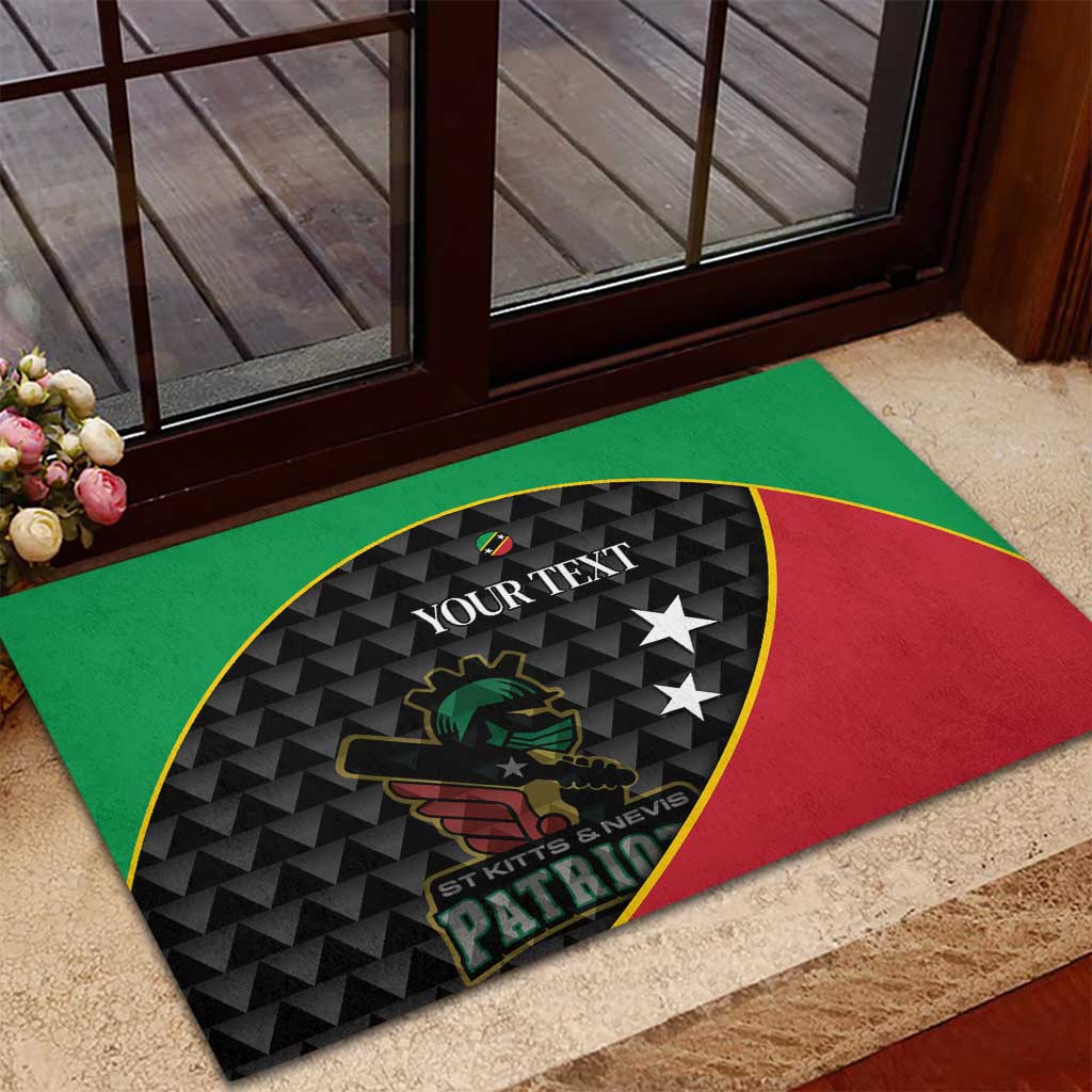 St Kitts and Nevis Cricket Custom Rubber Doormat 10th Anniversary Go Champions Patriots - Wonder Print Shop