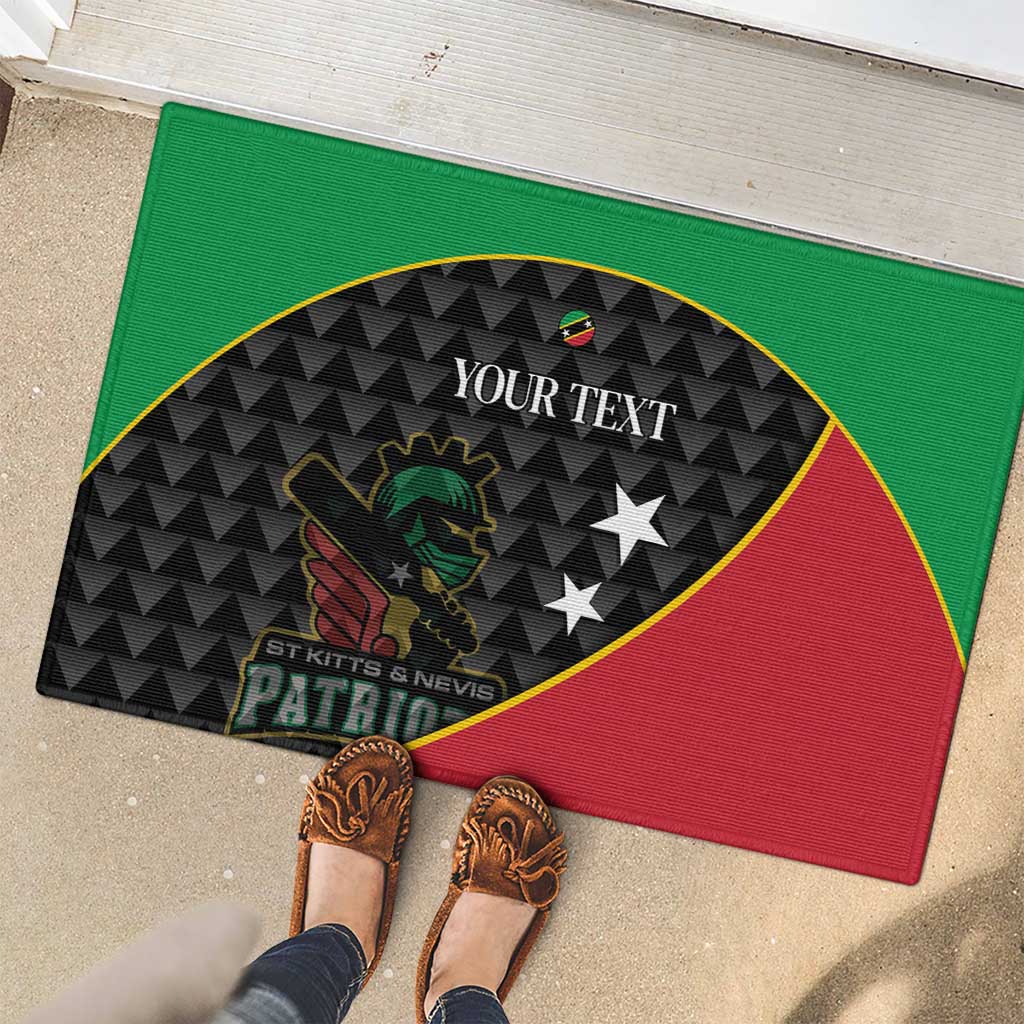 St Kitts and Nevis Cricket Custom Rubber Doormat 10th Anniversary Go Champions Patriots - Wonder Print Shop