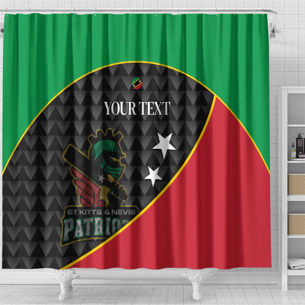 St Kitts and Nevis Cricket Custom Shower Curtain 10th Anniversary Go Champions Patriots - Wonder Print Shop
