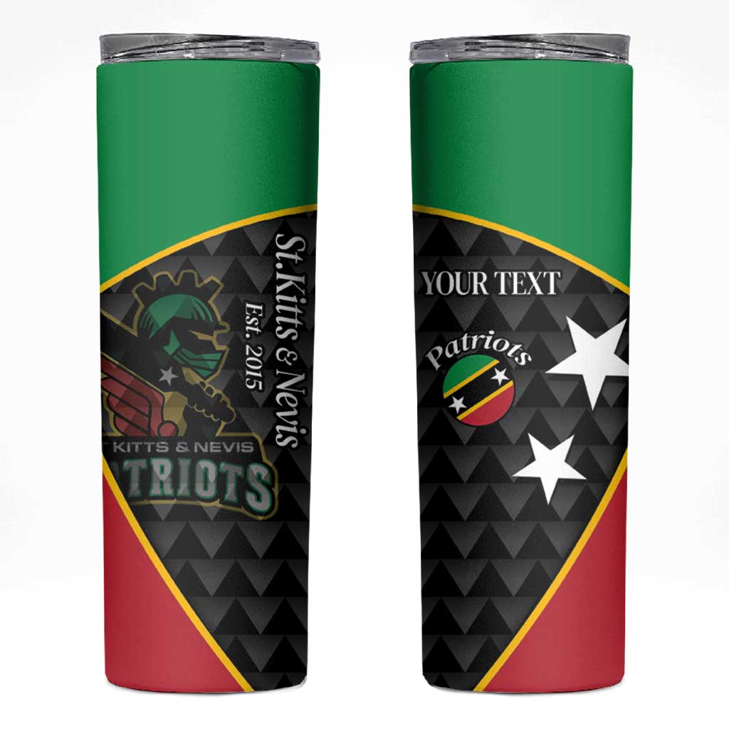 St Kitts and Nevis Cricket Custom Skinny Tumbler 10th Anniversary Go Champions Patriots - Wonder Print Shop