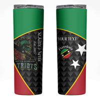 St Kitts and Nevis Cricket Custom Skinny Tumbler 10th Anniversary Go Champions Patriots - Wonder Print Shop