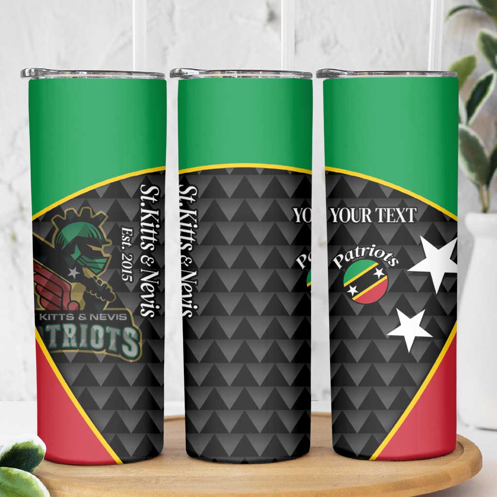 St Kitts and Nevis Cricket Custom Skinny Tumbler 10th Anniversary Go Champions Patriots - Wonder Print Shop