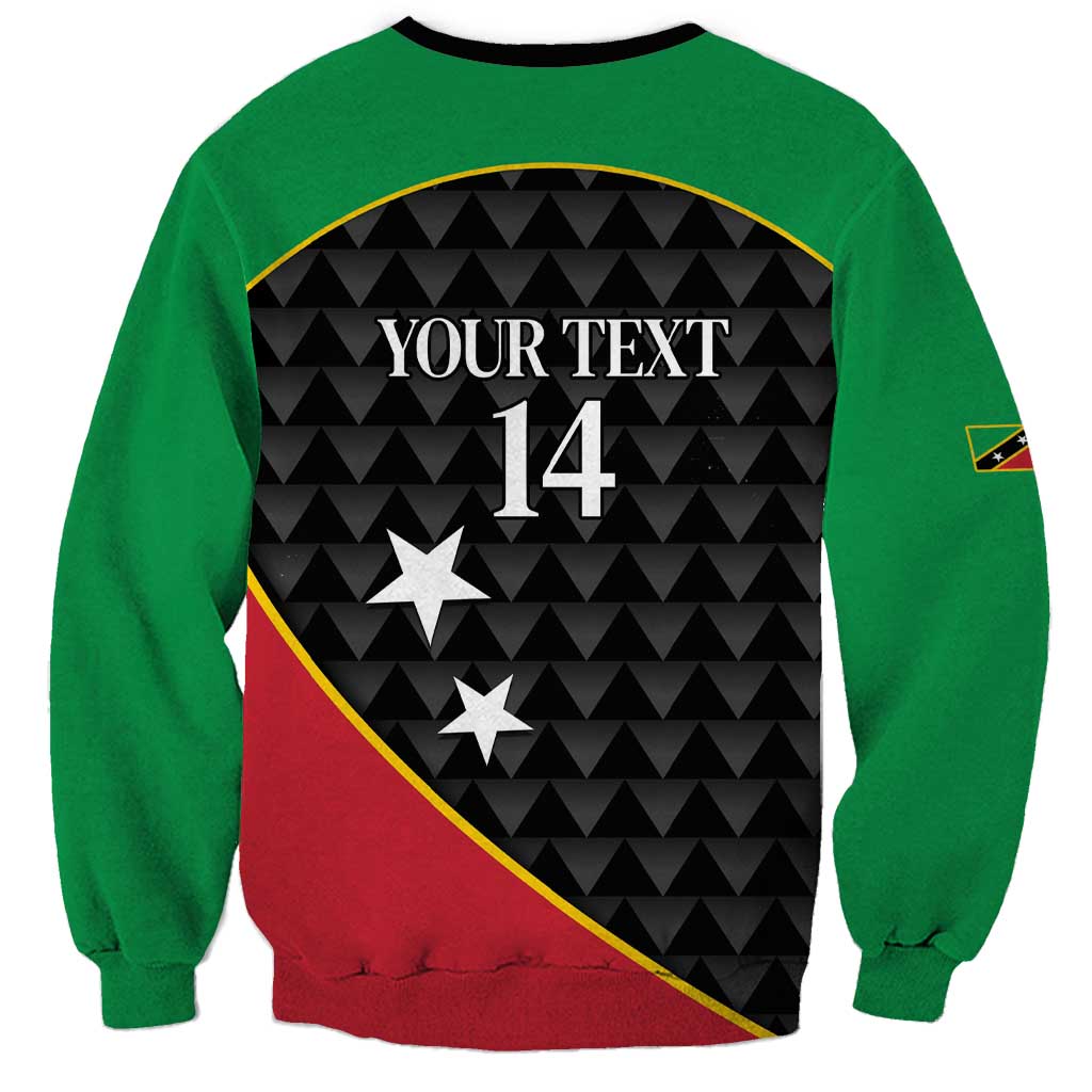 St Kitts and Nevis Cricket Custom Sweatshirt 10th Anniversary Go Champions Patriots - Wonder Print Shop