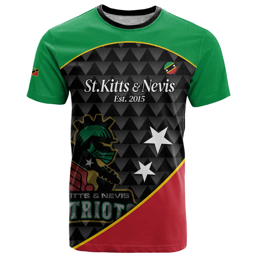 St Kitts and Nevis Cricket Custom T Shirt 10th Anniversary Go Champions Patriots - Wonder Print Shop