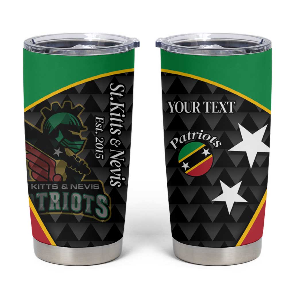 St Kitts and Nevis Cricket Custom Tumbler Cup 10th Anniversary Go Champions Patriots - Wonder Print Shop