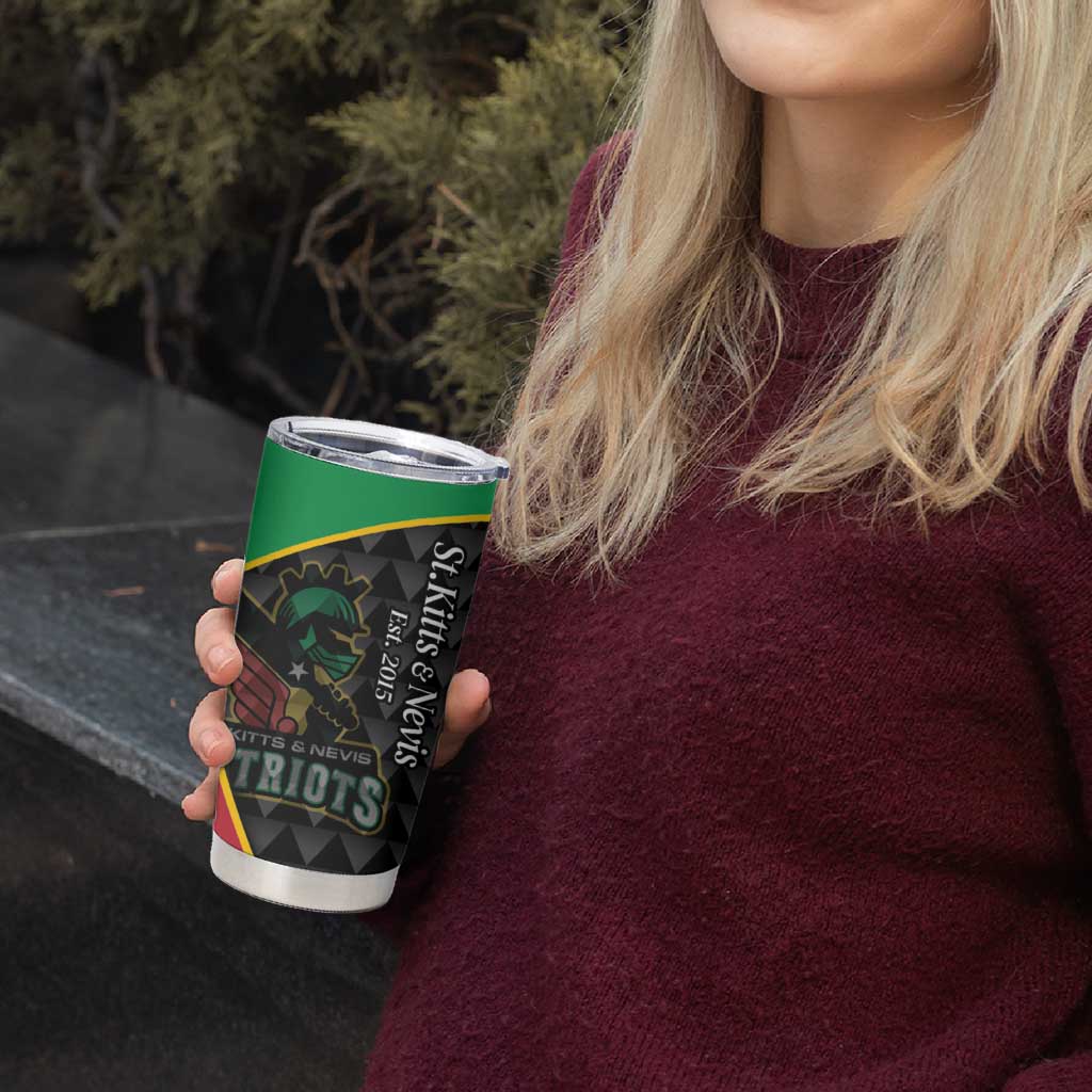 St Kitts and Nevis Cricket Custom Tumbler Cup 10th Anniversary Go Champions Patriots - Wonder Print Shop